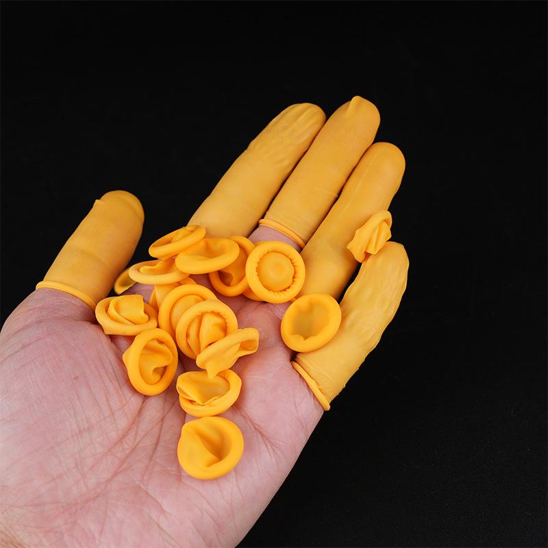 Anti-Static Multi-Color Disposable Latex Finger Cots - Thick, Wear-Resistant for Electronics