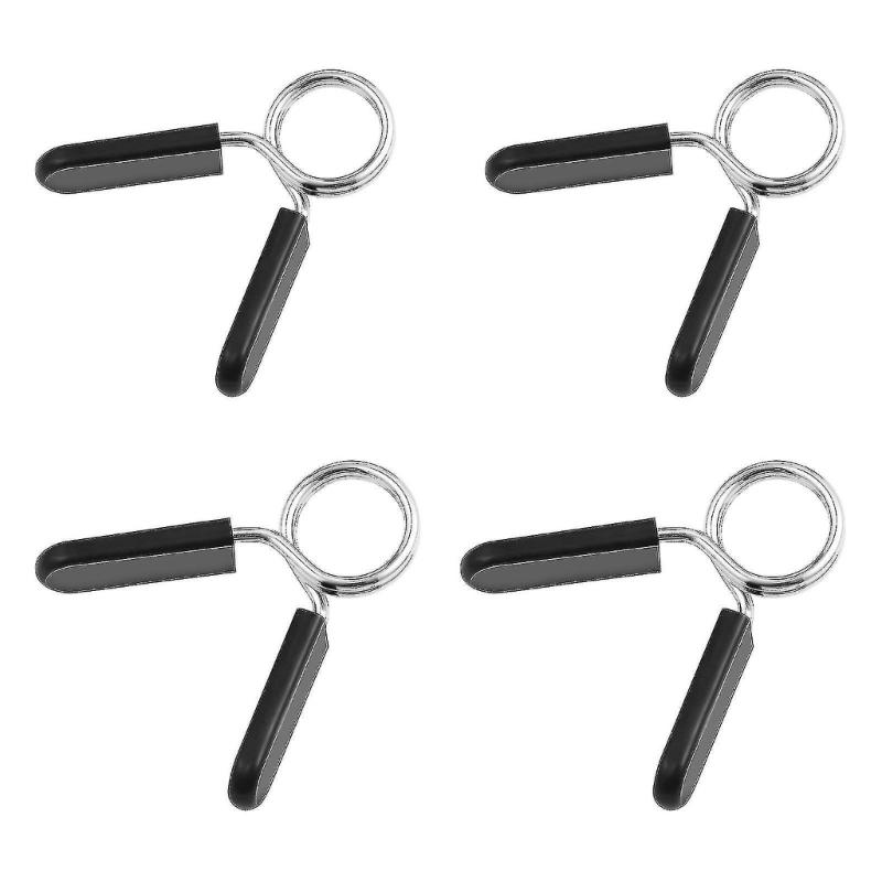 4Pcs Spring Collar Clips Barbells Gym Weight Lifting Dumbbell Lock Clamp 25/28/30mm Gym Weight Dumbbell Lock Enduring