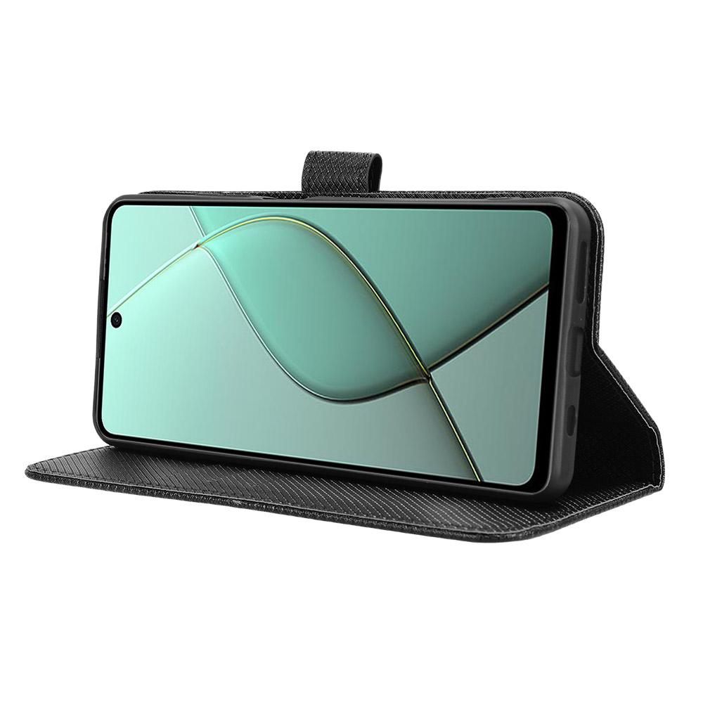 For TECNO Spark 20 Pro 5G/KJ8 Phone Stand Case Diamond Texture PU Leather Cover Wallet