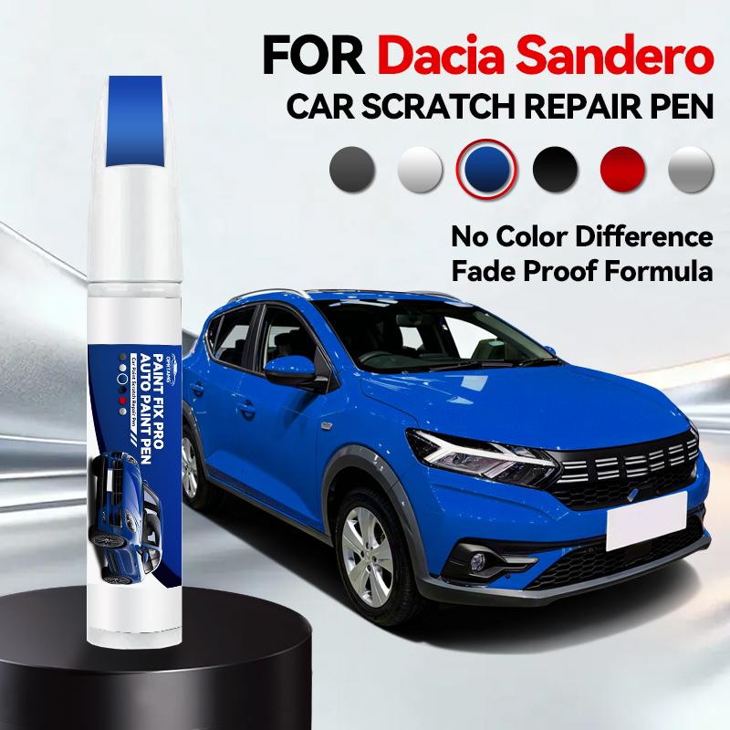 Car Paint Repair Pen For 2008-2025 Dacia Sandero Paint Scratch Repair Accessories Blue Green Grey Red White Grey Beige