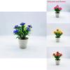 Artificial Gossampinus Malabarica Decorative Flower Pot With Plastic Flowers For Bedroom