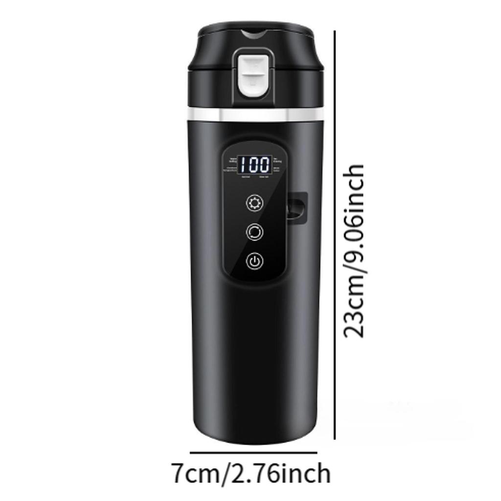 12V/24V Car Kettle Boiler Warmer Intelligent Heating Smart Heating Car Cup Insulated Cup for Outdoor Camping Family Cars Work