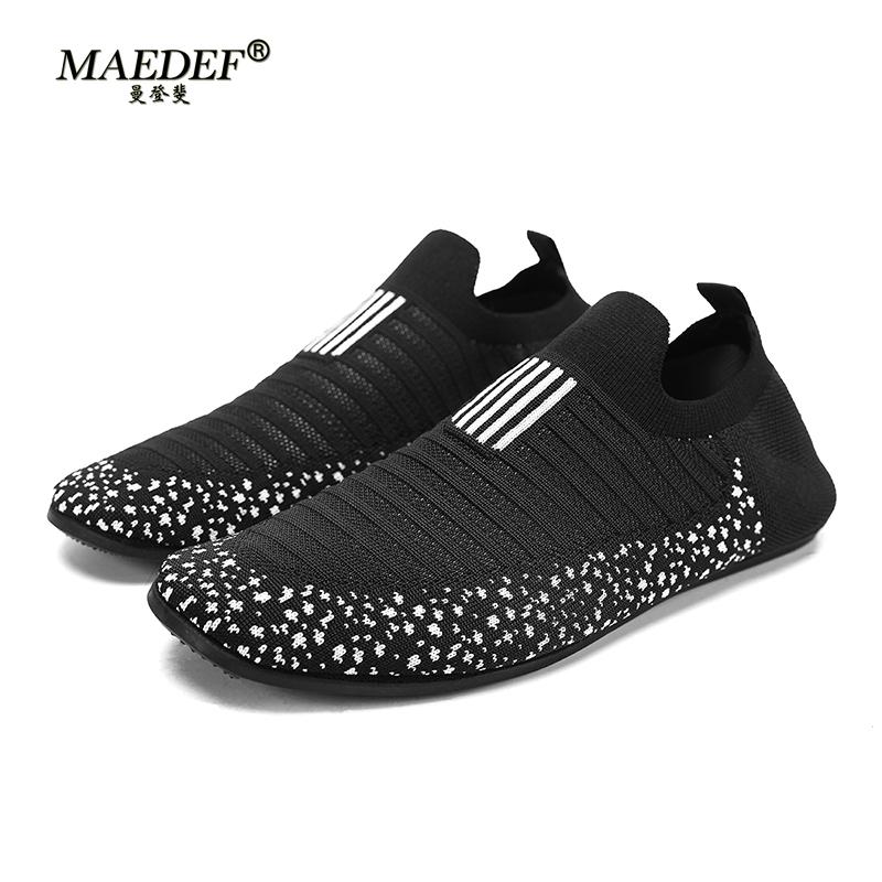 MAEDEF Mens Shoes Comfortable Casual Shoes Men Home Slippers Lightweight Breathable Walking Moccasins Thin Bottom House Shoes