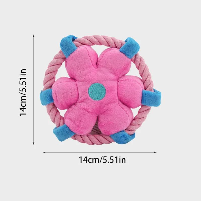 Durable Rope Fetch Dog Toy for Interactive Training and Teeth Cleaning Chew Toy Long Lasting Molar Dental Care Boredom