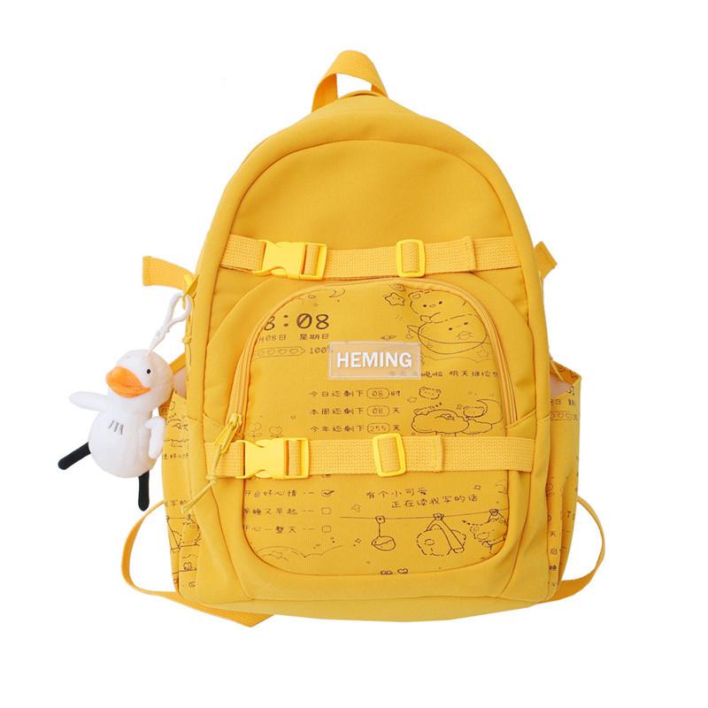 Supreme fw18 store backpack yellow