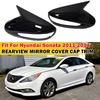 For Hyundai Sonata DN8 2011-2014 Car Sticker Rearview Side Mirror Cover Wing Cap Exterior Case Trim Accessories Vehicle Decor
