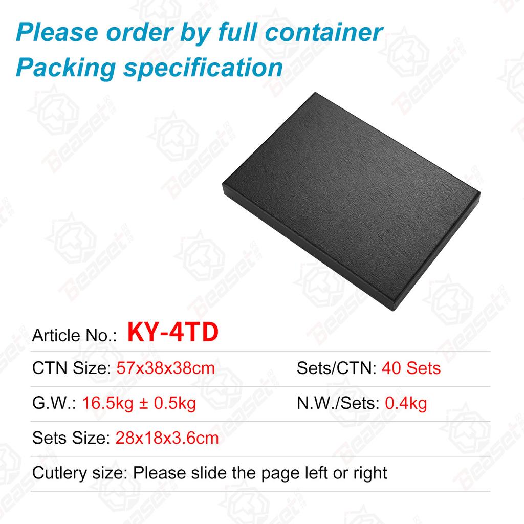 430 Stainless Steel Cutlery Set 4 Piece Set Hotel Restaurant Supplies Steak Home Creative Knife Fork and Spoon Gift Box