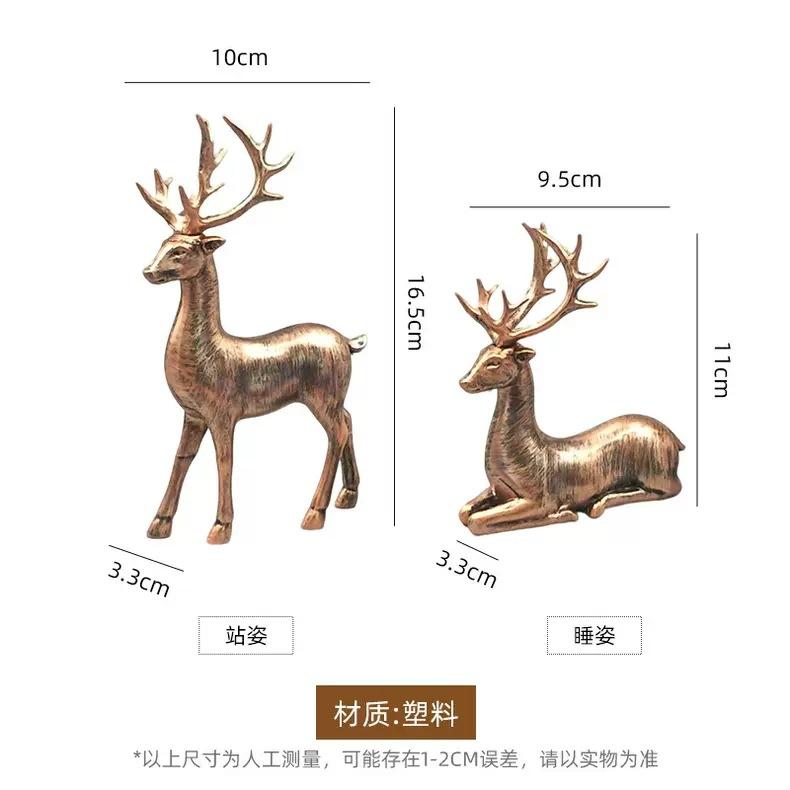 Nordische Licht Luxe Eland Rendier Beeldjes Woondecoratie Moderne Woonkamer TV-meubel Wijnkast Tafelblad Herten Beeldjes Ornamenten