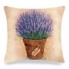 Vintage Poster Lavender Print Collection Polyester Pillowcase Pillowcase Pillowcase Home Decor Lathe Bedding