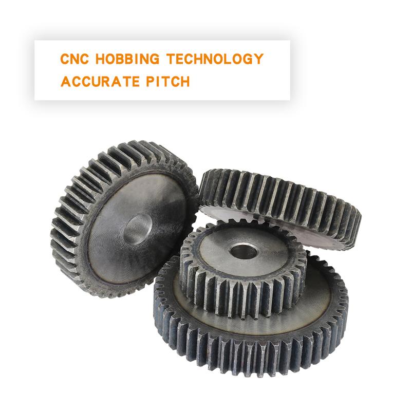Cylindrical Gear 1.5M-43/44/45/46/47/48/49/50/51/52Teeth SC45# Carbon Steel Material Flat Gear High Frequency Quenching Teeth