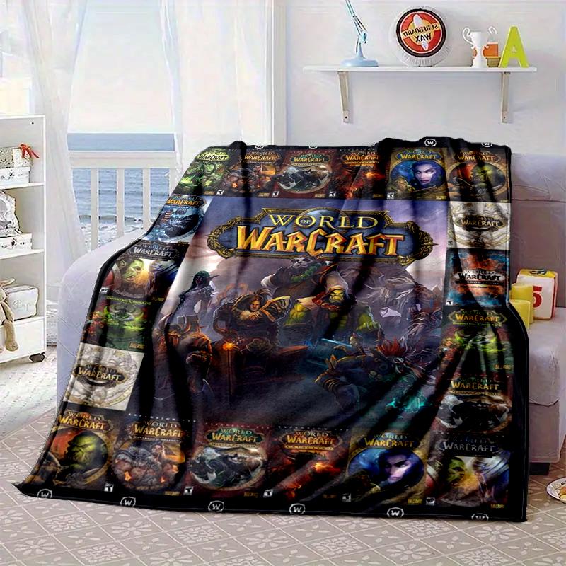 Warcraft game Blanket Flannel Blanket for bed, sofa, Camping, Hiking, Picnic Essentials, gift for family Fan gifts