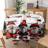Christmas Printed Tablecloth Holiday Xmas Party Table Cover Decorative Dining Table Cloth for Home Kitchen Rectangular Round