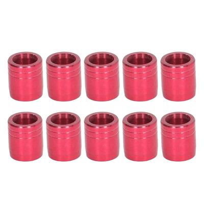 10 stücke Bogenschießen Pfeil Welle Ringe Aluminium Legierung Bogen Pfeil Unterstützung Explosion Proof Ring 7,6mm Rot für
