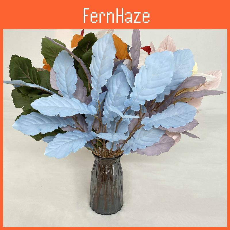 Realistic Flocking Cloth Faux Foliage Bouquet For Home Decor Wedding Photography Props