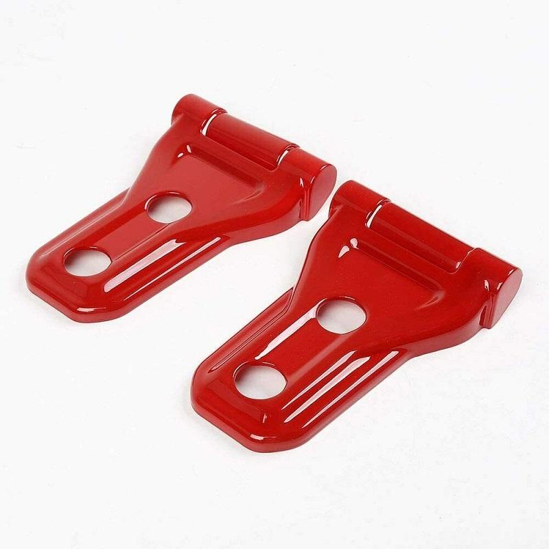 

2 шт. крышка петли капота автомобиля отделка черная ABS для Jeep Wrangler JL 2018 2019 2020 2024 2024 2024 автомобильные аксессуары красный