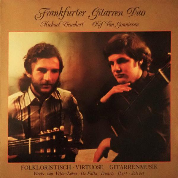 

Виниловая пластинка FRANKFURTER GITARREN DUO Folkloristischvirtuose Gitarrenmus 1177 SolistMusikver 1978 Германия Классическая Б/у