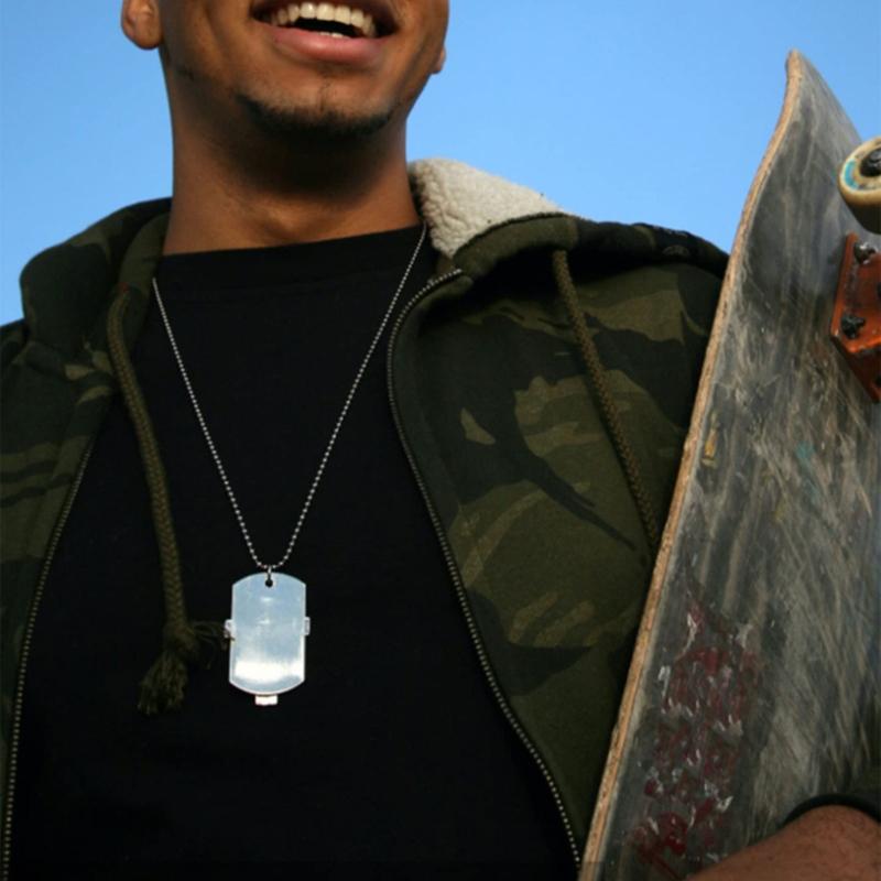 Stainless Steel Ball Chains Necklace with 20pcs Connectors Clasps Silver Bead Chain Dog Tags Ball Bead Chain Necklace