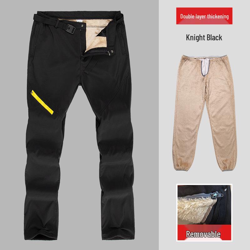 Unisex Softshell Waterproof Fleece Climbing Pants for Autumn/Winter