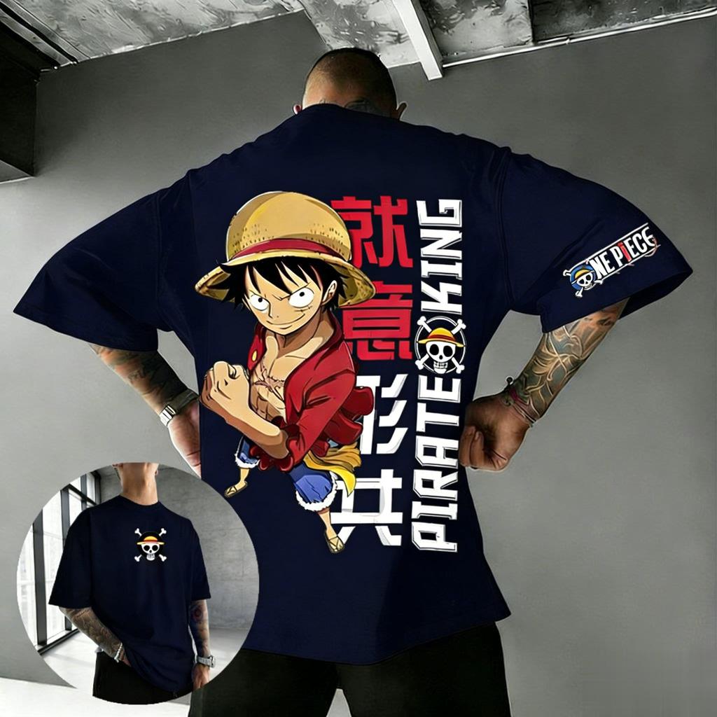 One Piece Anime Luffy T Shirt Men Women Cotton Short Sleeve Tee Pirate King Graphic Print Streetwear Casual Top 2026 Summer New
