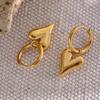 Fashion Forward Heart Ear Rings Heart Huggie Hoop Earrings for Fashion Lovers