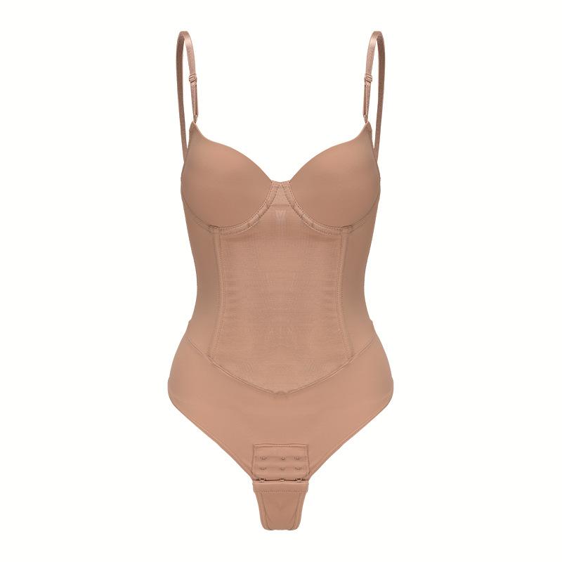 Women Corset Shapewear Bodysuit With Underwire Steel Bones Tummy Control Butt Lifting