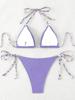 Sexy Bikini 2026 Women Swimsuit Halter Tie Back Micro Thong Bikini Set Lace Up Female Swimwear for Woman Beach Wear Bathing Suit