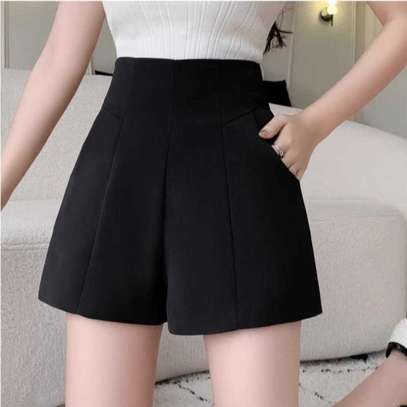 Basic High Waist Shorts For Women With Stretch Fabric For Summer Casual Wear