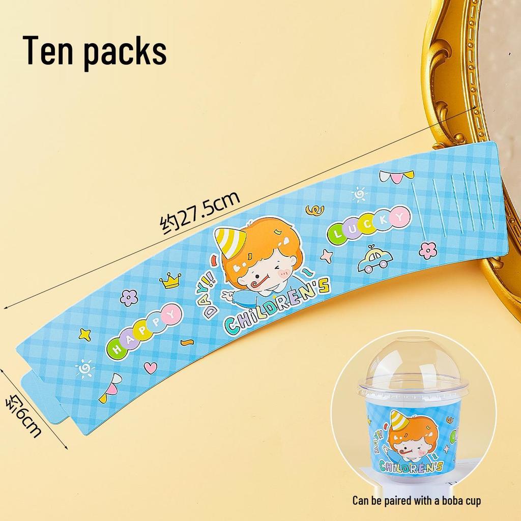 Children's Candy Box: Cartoon Cake & Bobo Cup Decoration for Boys and Girls