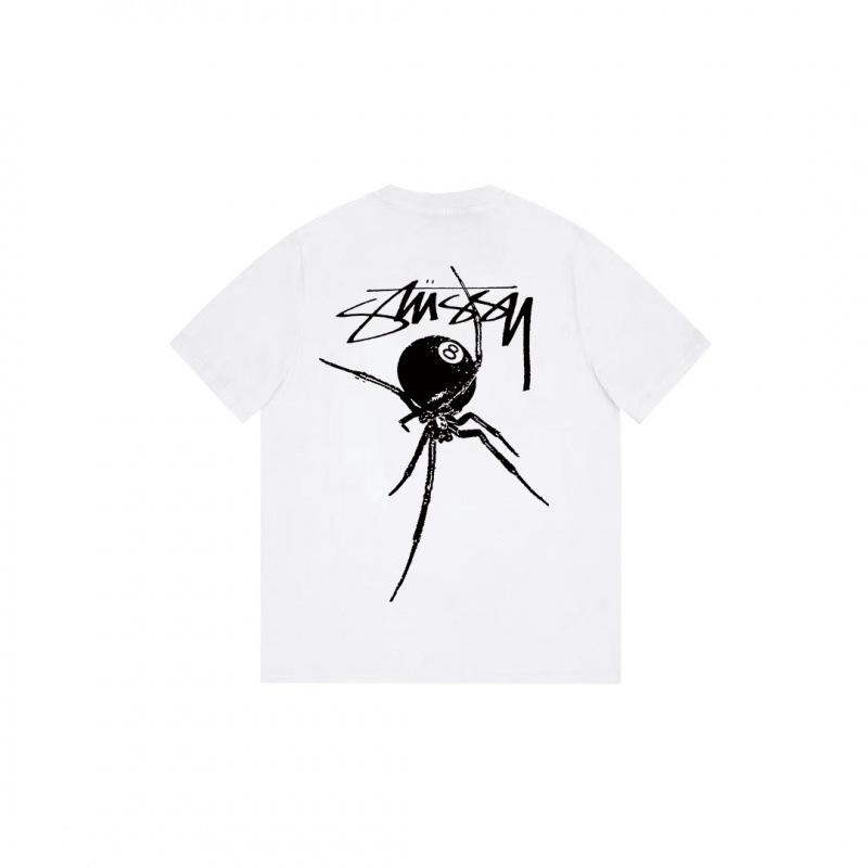 Summer New Heavy Cotton Trendy Brand Classic Basic T-shirt High-end Loose Men's and Women's Printed Short-sleeved Top