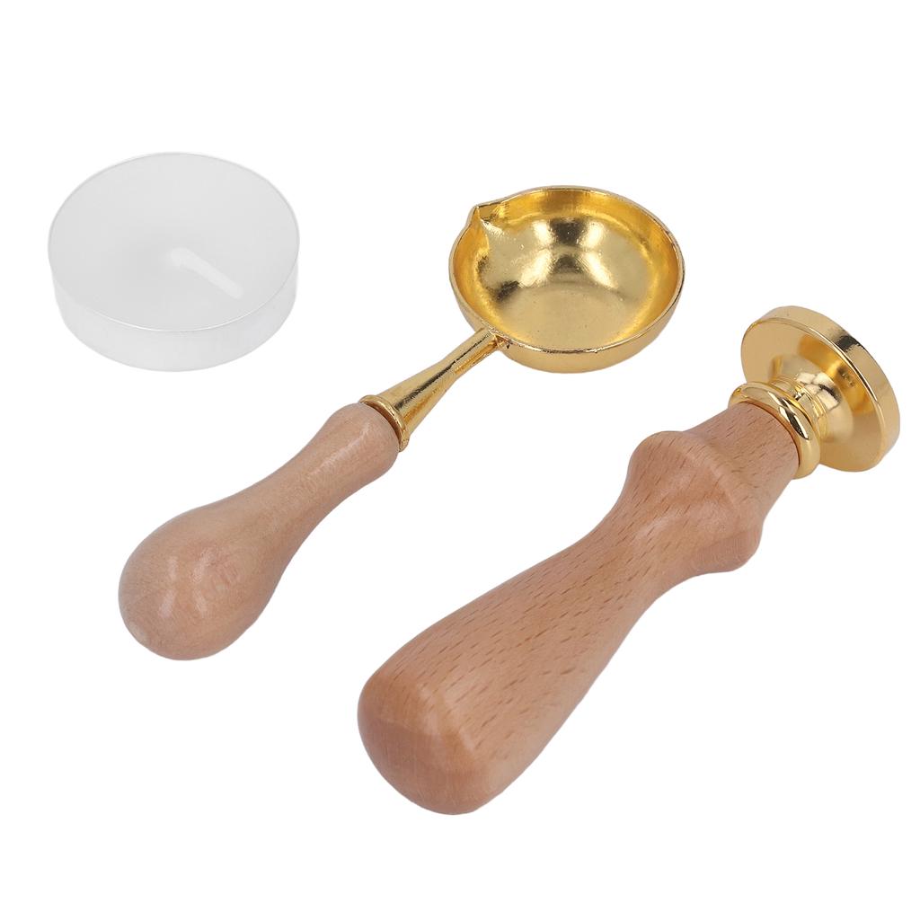 Wax Stamp Kit Clear Pattern Anti Rust Retro Letter Sealing Wax Kit for  Envelopes Invitation Deco
