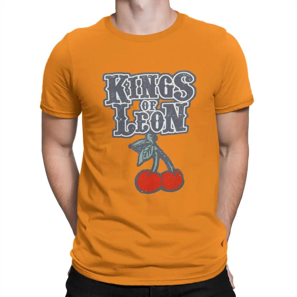 Lustige Musik T-Shirts für Herren O-Ausschnitt Reines Baumwoll-T-Shirt K-Kings Of Leon Band Kurzarm-T-Shirts Geschenkidee Kleidung