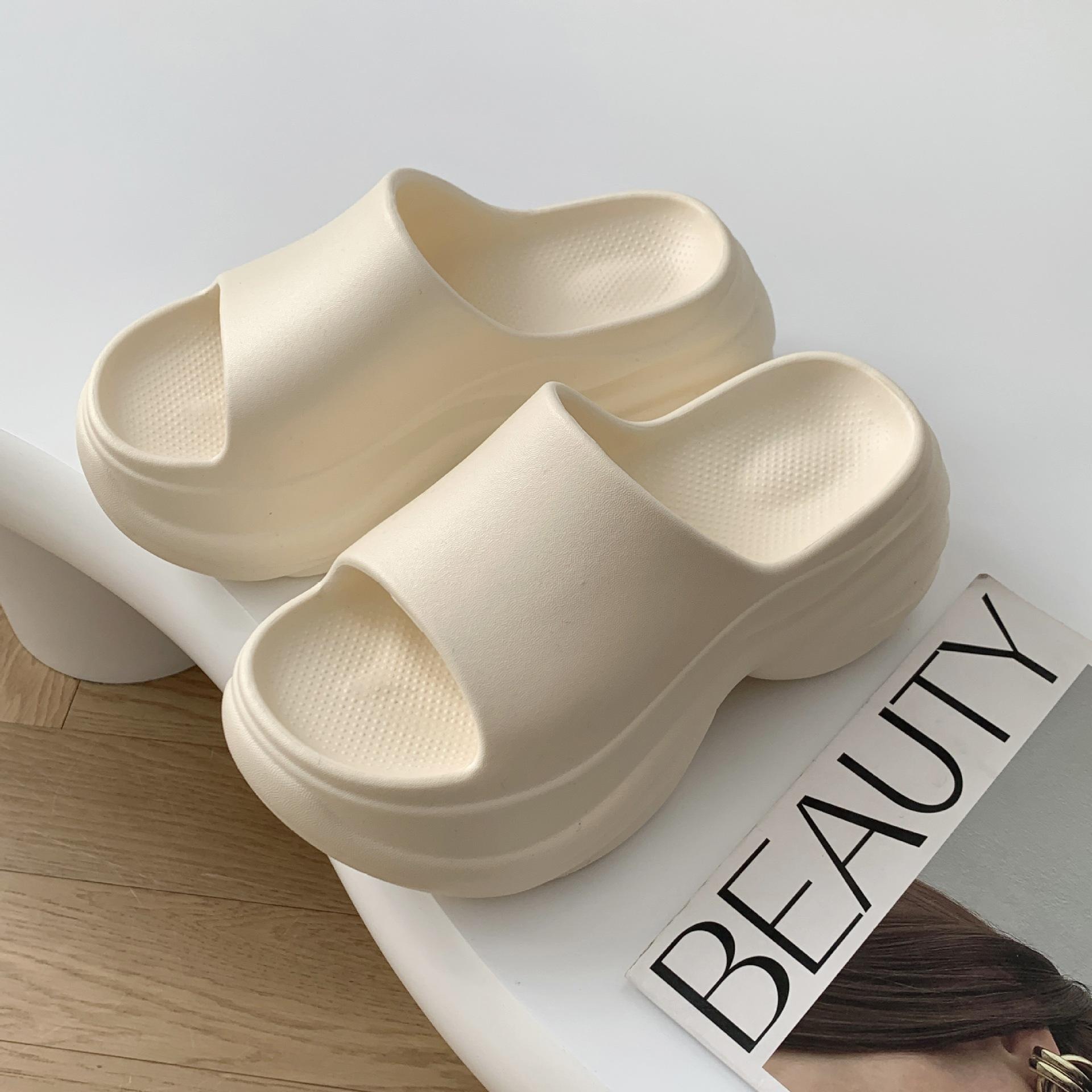 

Модная женская обувь Массивные шлепанцы на платформе Лето 2025 Нескользящие сандалии на танкетке Женские уличные шлепанцы из ЭВА на толстой подошве для женщин 40-41