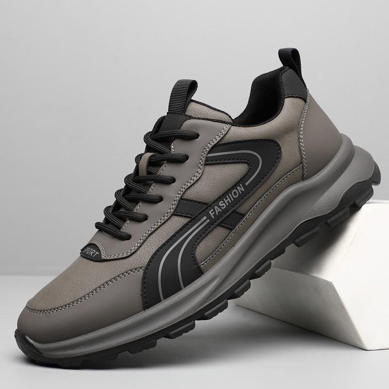 Men's shoes soft-soled leather shoes men's sports and leisure shoes young men's travel shoes dad shoes tide 2025