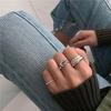 Minimalist Open Ring with Misaligned Lines - Women's Index Finger Jewelry In Japanese and Korean Style