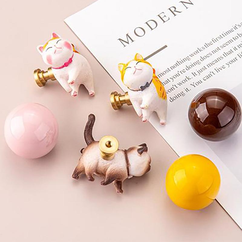 Animal Knobs For Cabinets And Drawers Cat Drawer Pulls And Knobs For Kids Boys Girls Decorative Dresser Knobs For Kitchen