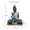 Buddha-statyer för heminredning Stor storlek Hela kroppen Buddha-statyer för vardagsrum Sittande Gautam Budh Murti Idoler Trädgårdsutställningsföremål