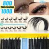 Dense D-Song Single Cluster False Eyelashes Daily Activities Diy Segmented Simulation Curled Eyelashes
