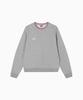 Minasu Track Volume Point Round Sweatshirt_Melange Gray