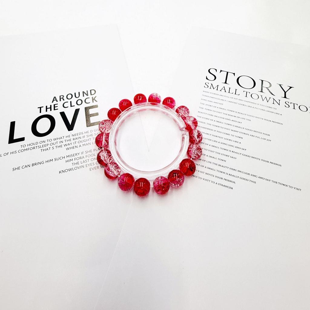 Βραχιόλι με χάντρες από Κρακελέ Γυαλί 10mm για Γυναίκες και Φοιτητές