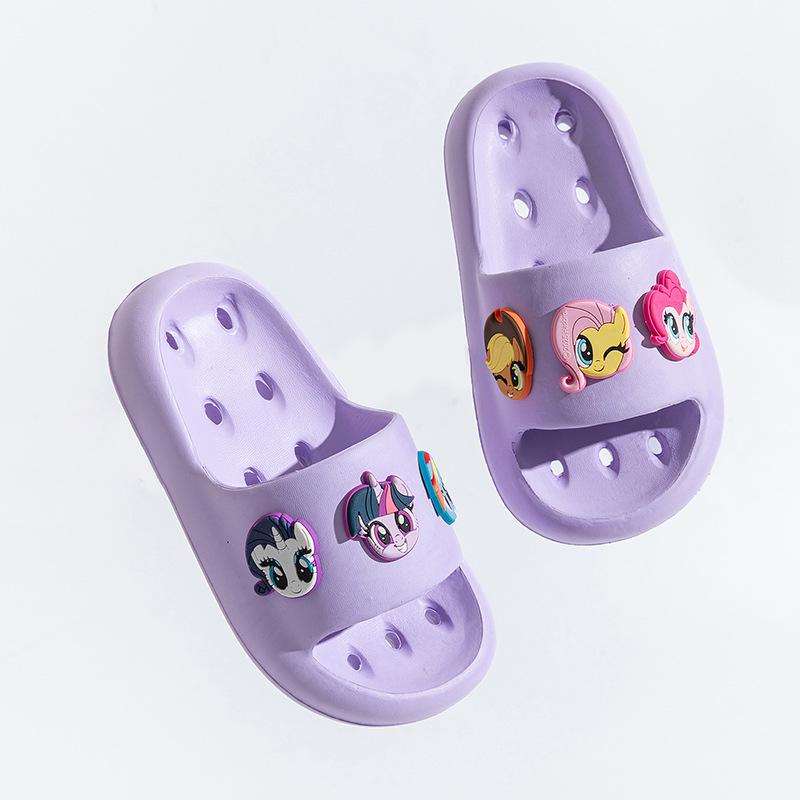 My Little Pony Girls' Summer Flip-Flops: Non-Slip, Outdoor & Bathroom Sandals