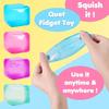 Ice Cube Shaped Fidget Toy Square Stress Relief Ball Squishy Squeeze Toys for Anxiety ADHD Stress Relief Sensory Toys Ornament