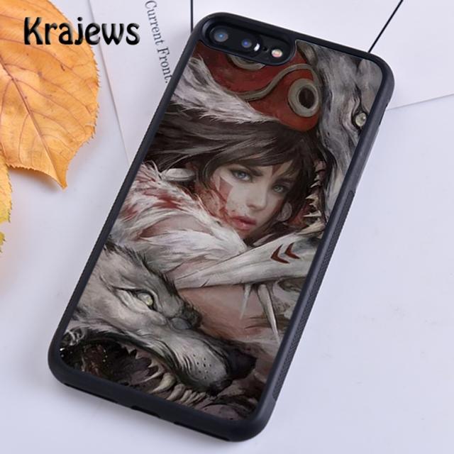 

Чехол для телефона Krajews Studio Ghibli Princess Mononoke для iPhone 14 5 SE 6s 7 8 plus X XR XS 11 12 13 pro max Samsung S21 S22 iPhone 14