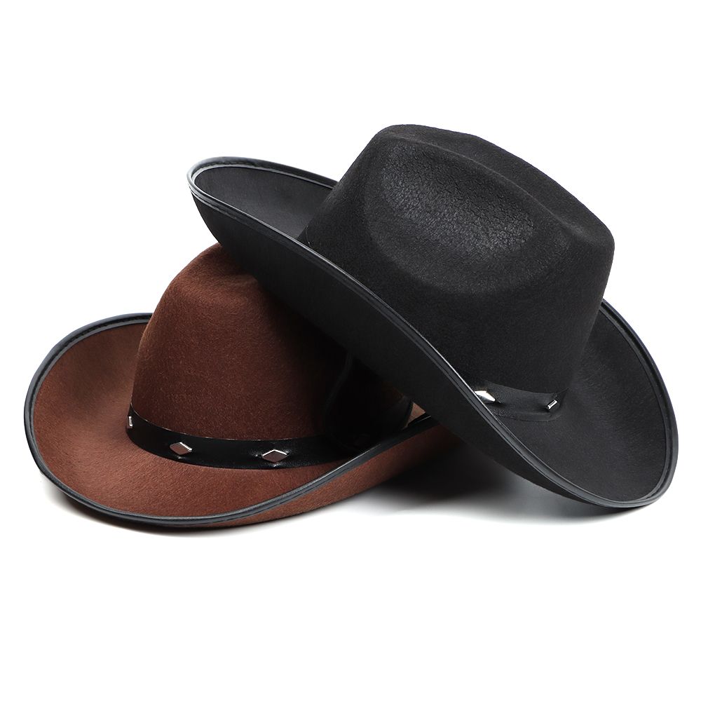 Alleskombinierbares Kostüm Erwachsene Western Cowgirl Wilder Westen Kappe Nietenbesetzter Cowboyhut