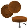 Winter Velvet Round Stool Cover Universal Elastic Plush Chair Slipcover For Bar Coffee Shop Swivel Chairs Home Protection
