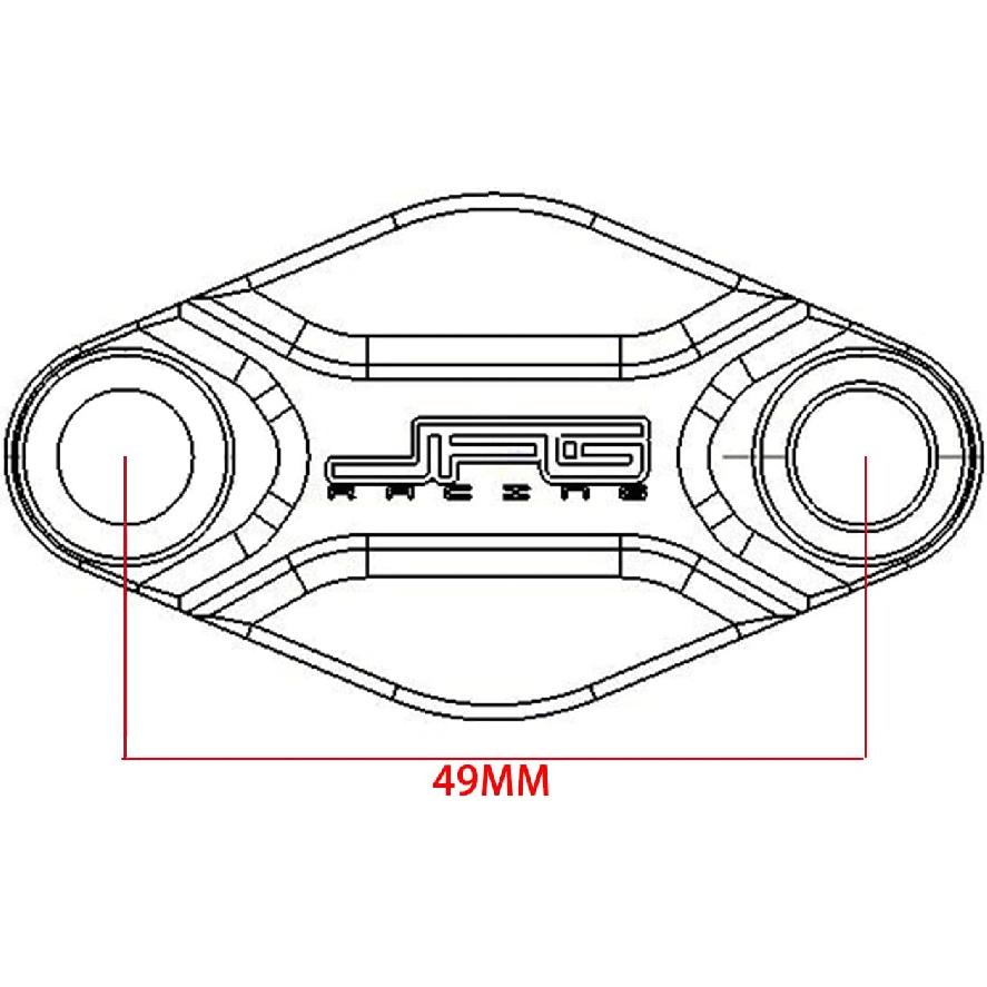 JFG RACING ATV Parking Brake Block Off Plate CNC Universal for TRX450R/400EX/300EX,Raptor 125,250,350,660,700,ATC200X/250R/350X,YFZ450/450R/X,Warrior