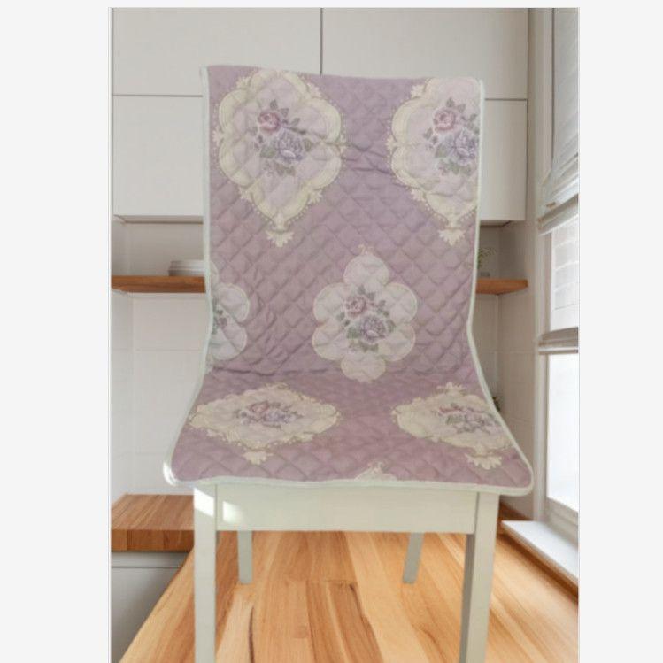 Lace Wave Lace Chair Cover Thickened Dining Table Seat  Cushion European Style Large Flower Table Cloth Integrated Chair Mat