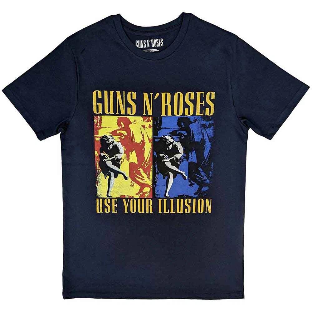 Guns N Roses Use Your Illusion Navy Unisexs TShirt Unisexs