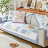 Pastoral Washable Sofa Mat Sofa Cover New Gird Style Seat Cushions Four Seasons Universal Home Textile Home Mat