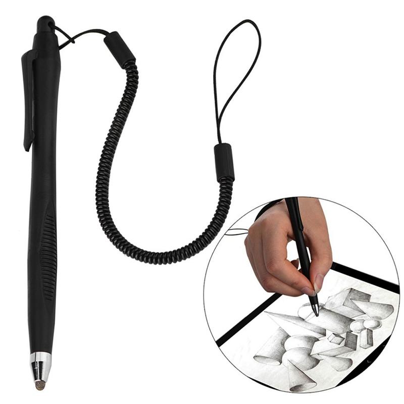2Pcs Touch Screen Stylus Pen With Spring Hose High Sensitivity Fine Home Office