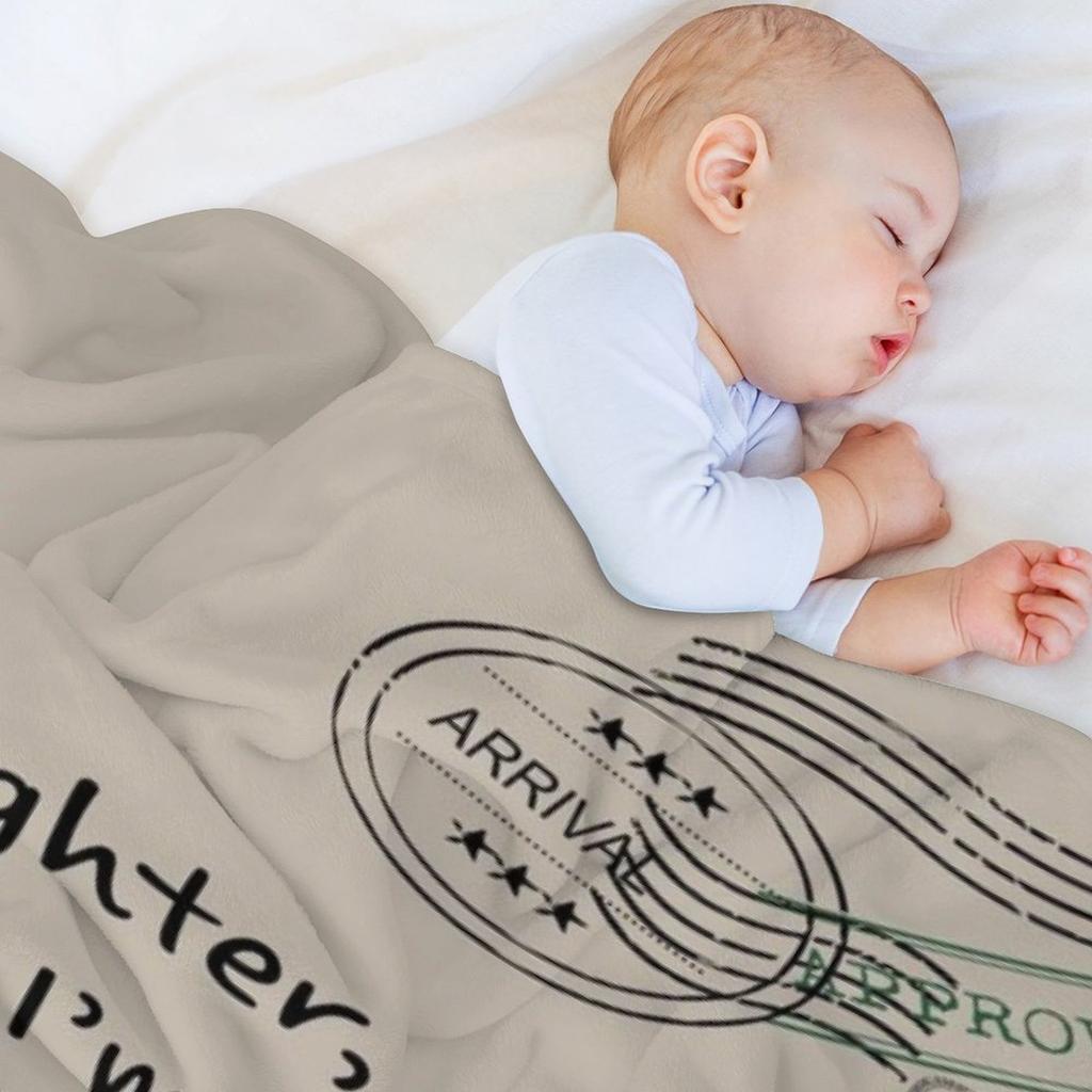 To My Daughter Even Post Mark Quilt Blanket, Love Your Mom For Family Throw Blanket Baby Picnic Blankets